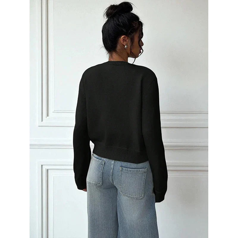 Eden קרדיגן סרוג קלאסי