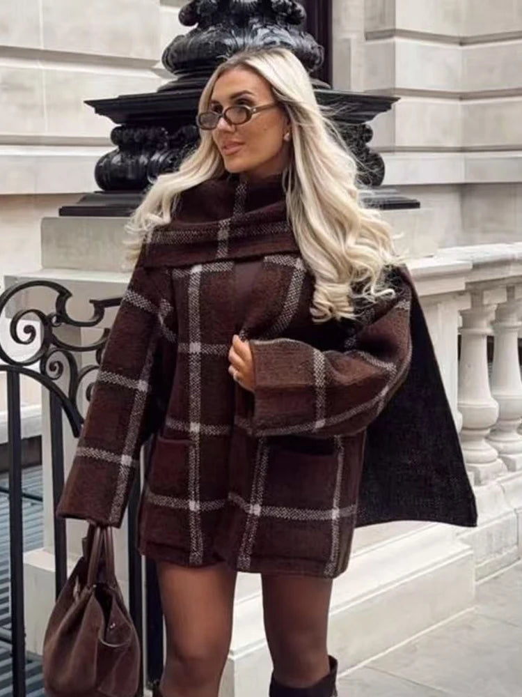 קרדיגן משובץ