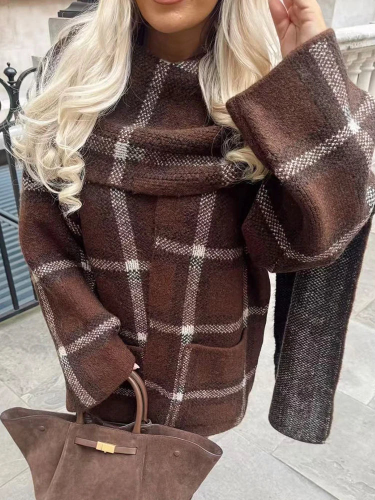 קרדיגן משובץ