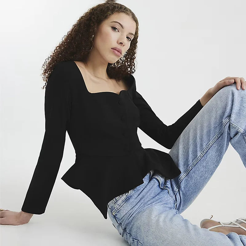 Jana חולצה אלגנטית עם כפתורים