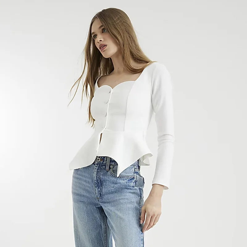 Jana חולצה אלגנטית עם כפתורים